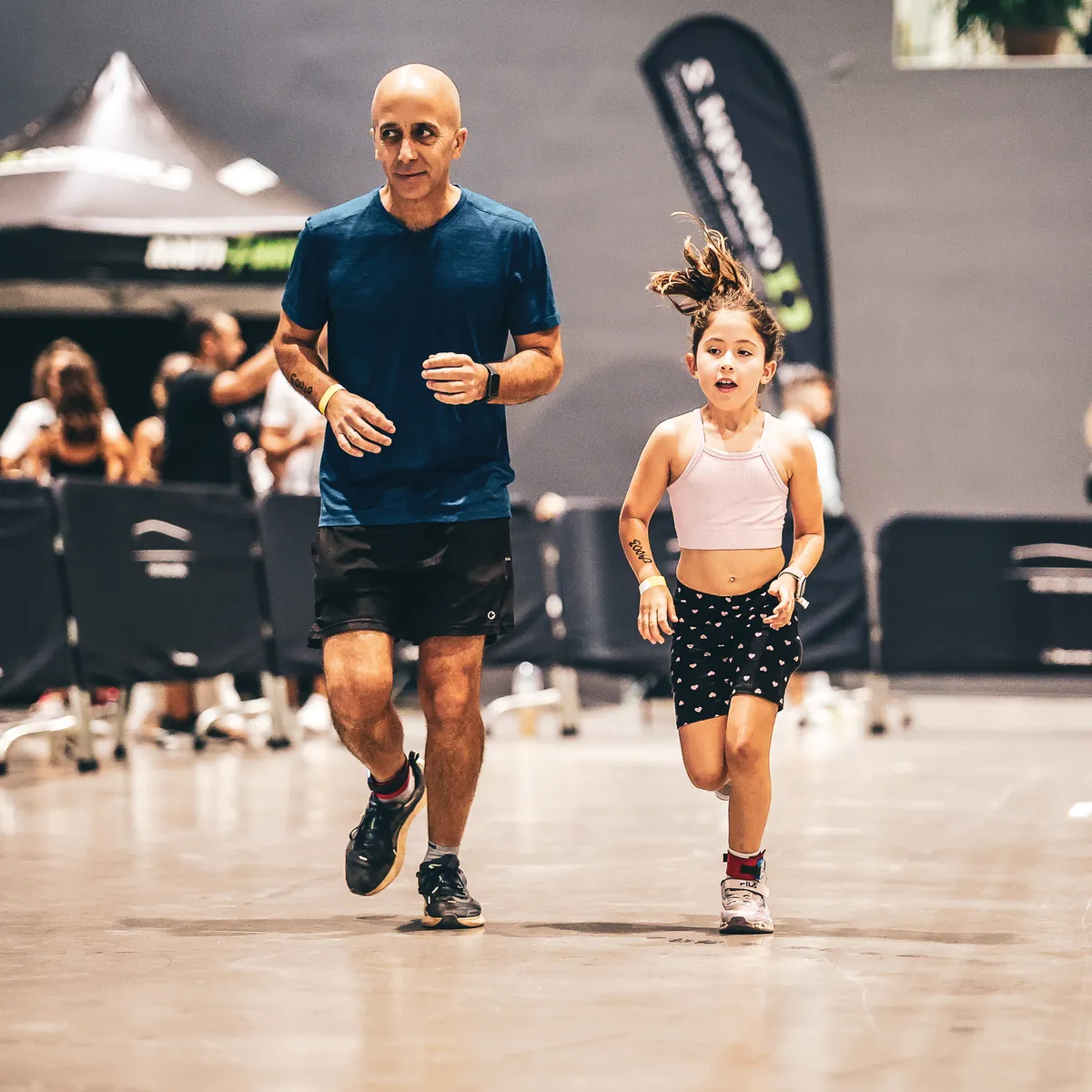 Kid + Parent racing together