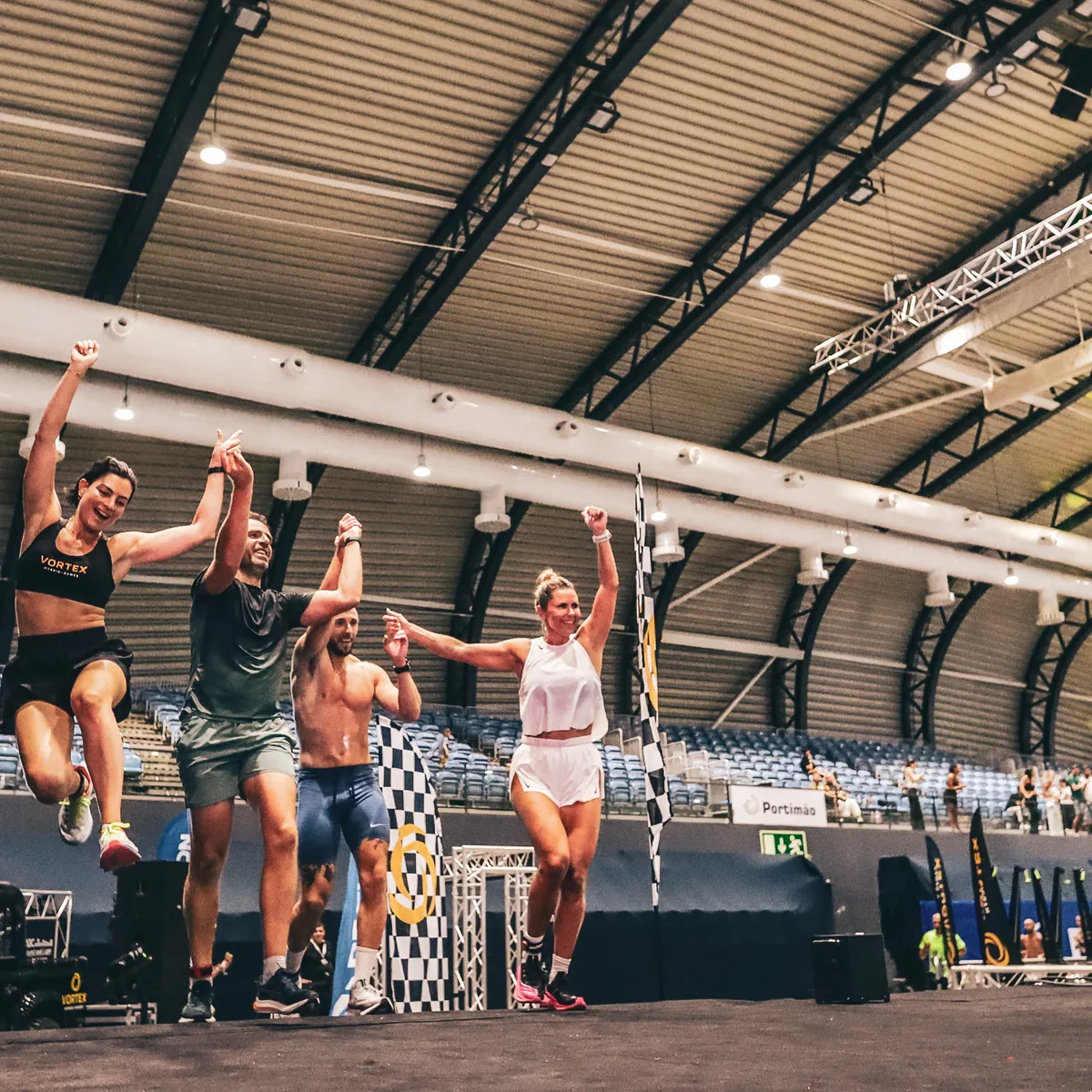 Wall balls in the arena